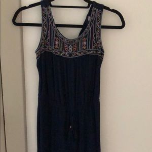 xhilaration navy romper with tassels